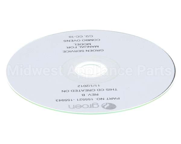 155943 Groen Cd - Service Manual, Combo Ove