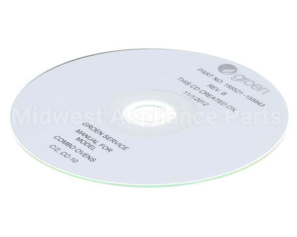 155943 Groen Cd - Service Manual, Combo Ove