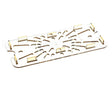 156818 Duke Shelf,Drain 1/3 Size-Amber 6-15/16 X 12-