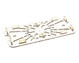 156818 Duke Shelf,Drain 1/3 Size-Amber 6-15/16 X 12-