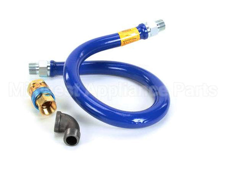 16100BPQ48 Dormont 1" Dia., 48" Blue Hose, Snapfast, 1 Elbo