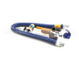 16100KIT48 Dormont Gas Hose, Blue, 1" X 48", Snapfast,Valve