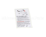 16181 Henny Penny Label - Lid Operating Instruct