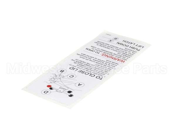 16181 Henny Penny Label - Lid Operating Instruct