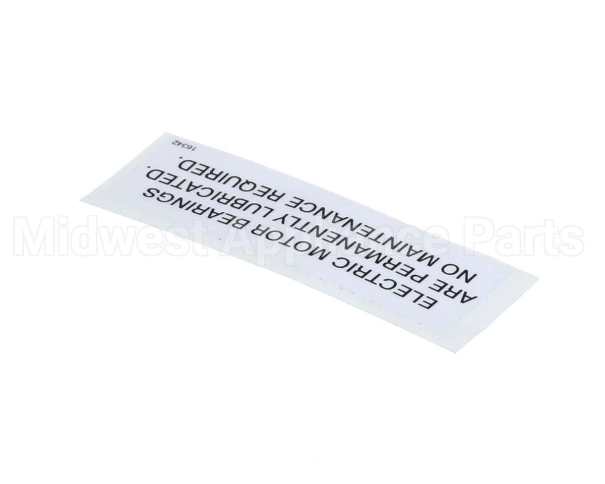 16342 Henny Penny Label - Electric Motor