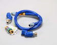 1650BPQ2S48 Dormont 1/2 Dia., 48 Blue Hose, Snapfast, 2 Swiv