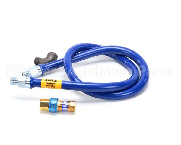 1650BPQ60 Dormont 1/2" Dia., 60 Blue Hose, Snapfast, 1 Elb