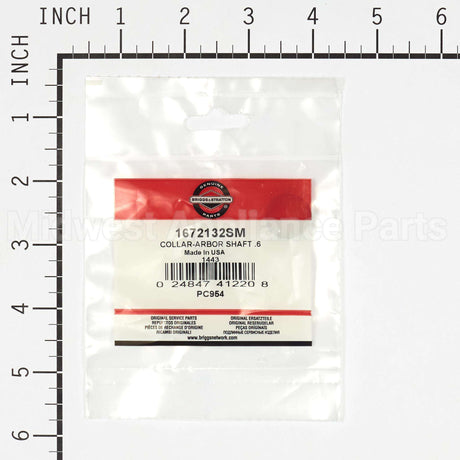 1672132SM Briggs & Stratton Collar-Arbor Shaft .6