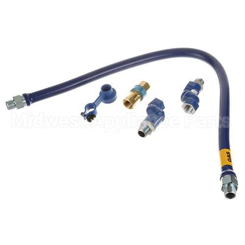 1675BPQ2S48 Compatible Dormont 3/4"Dia., 48" Blue Hose, Snapfast, 2 Swivel Max