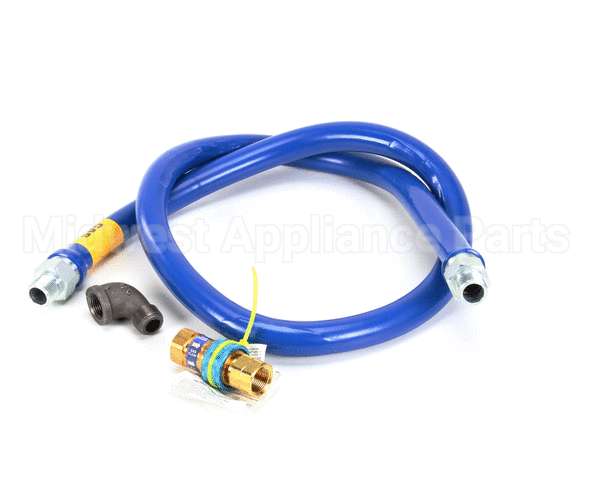 1675BPQ72 Dormont 3/4" Dia., 72" Blue Hose, Snapfast, 1 El