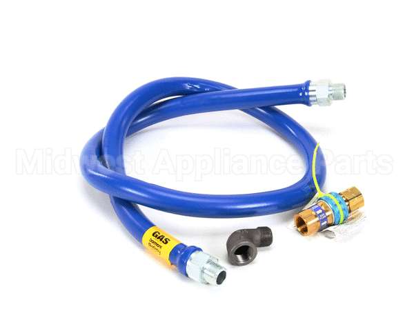 1675BPQ72 Dormont 3/4" Dia., 72" Blue Hose, Snapfast, 1 El