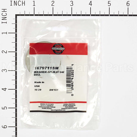 1679711SM Briggs & Stratton Washer-Spln.6134Idx2.