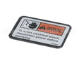 168569 Henny Penny Label-Warning Disc. Power
