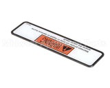 168576 Henny Penny Label-Danger Shortening-Evol
