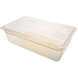 16HP-150 Compatible Cambro Pan, Food, H-Pan, Full, 6"D, Amber