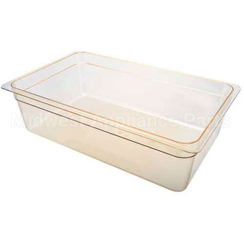 16HP-772 Compatible Cambro Pan, Food, H-Pan, Full, 6"D, Amber