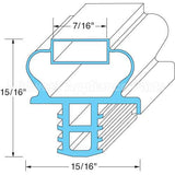 1701193 Compatible Delfield Door Gasket