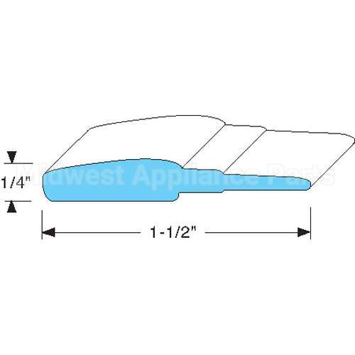 1702190 Compatible Delfield Gasket, Silicone - Per Foot
