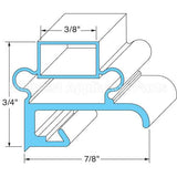 1702199 Compatible Delfield Door Gasket 15 1/8" X 21 3/8"