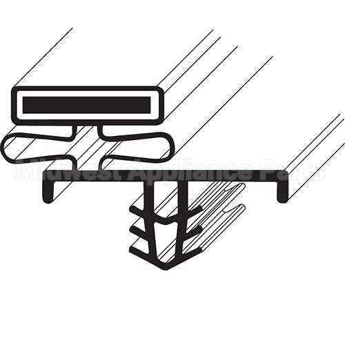 1702913 Compatible Delfield Gasket, Dr, Full, Ri/Rt, Spec/Mer