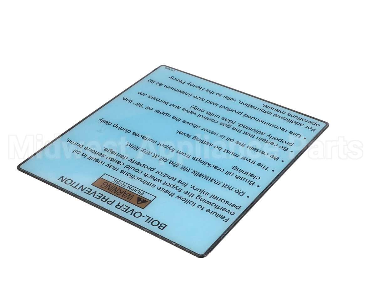 170333 Henny Penny Label-Boilovr Prevnt,Gm,Veloc