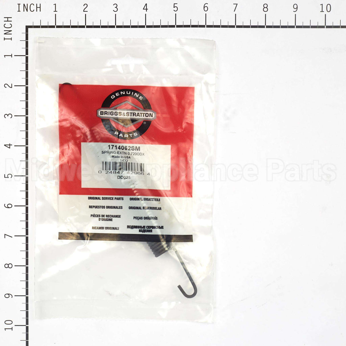 1714062SM Briggs & Stratton Spring-Extn 0.720Odx