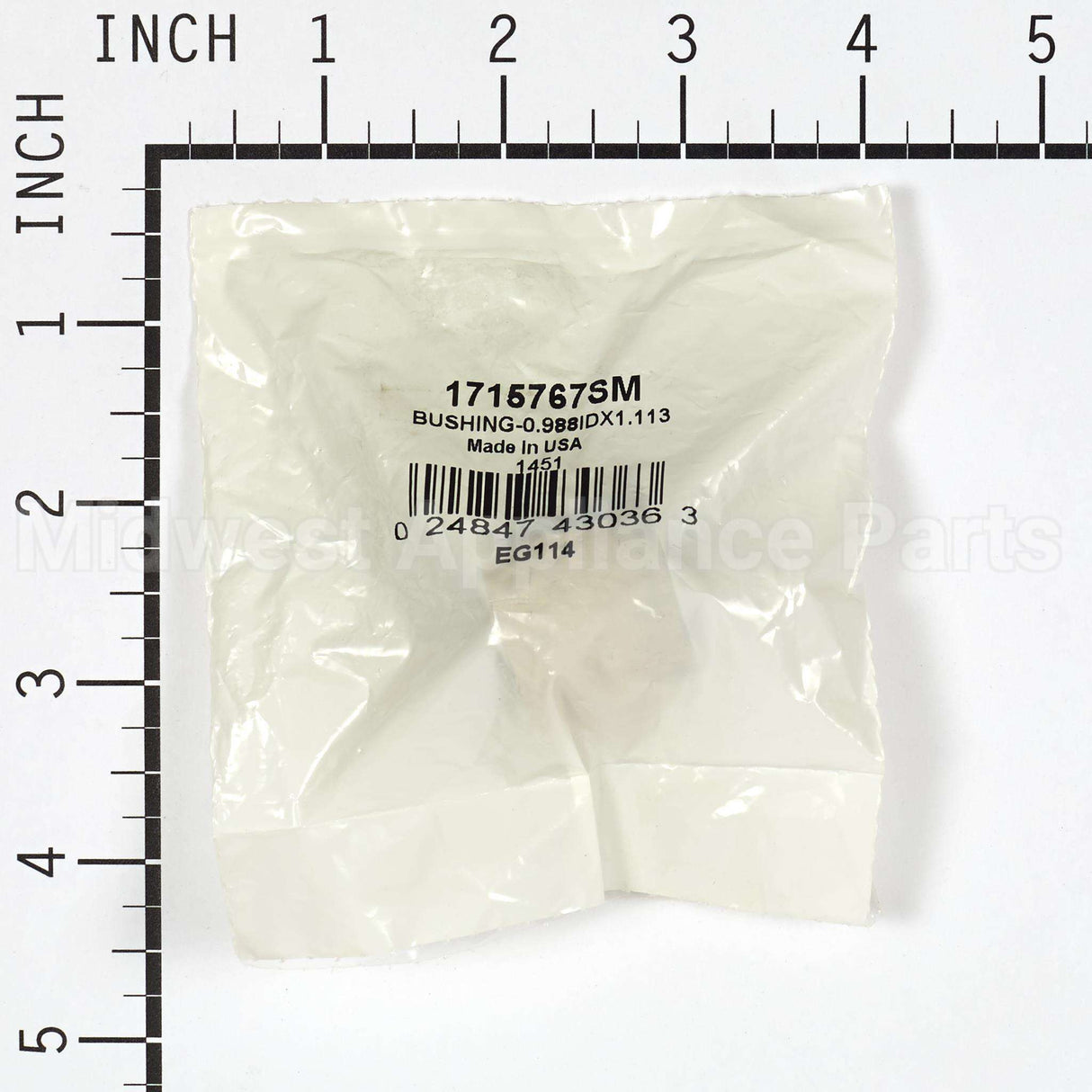 1715767SM Briggs & Stratton Bushing-0.988Idx1.113