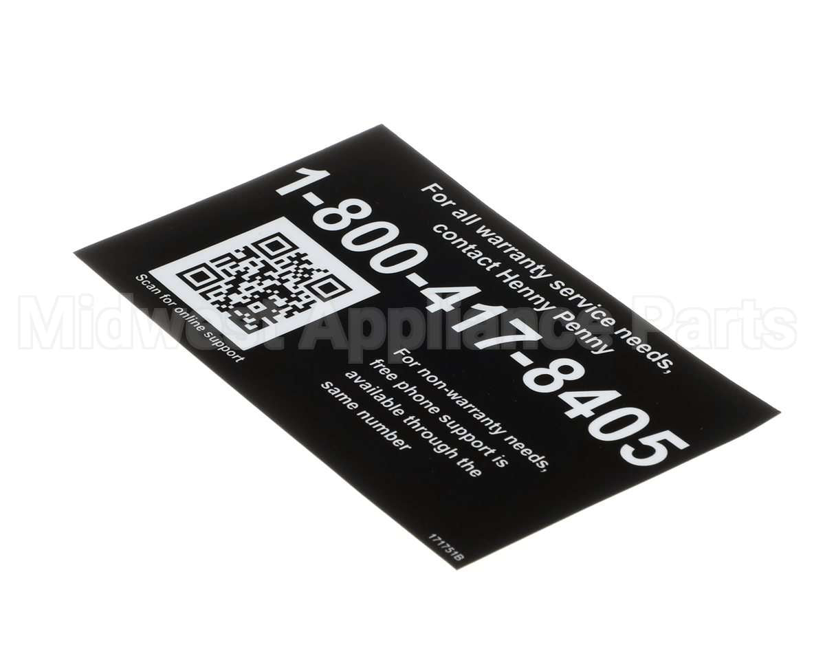 171751 Henny Penny Label-Tech Support, Us-Can
