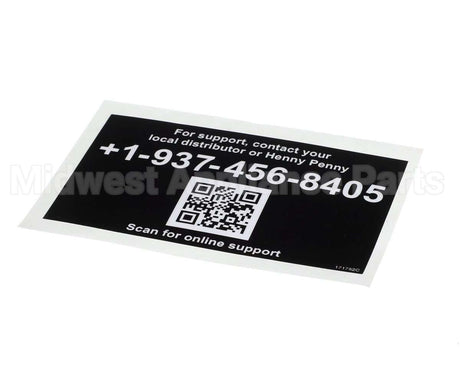 171752 Henny Penny Label-Tech Support, Intl