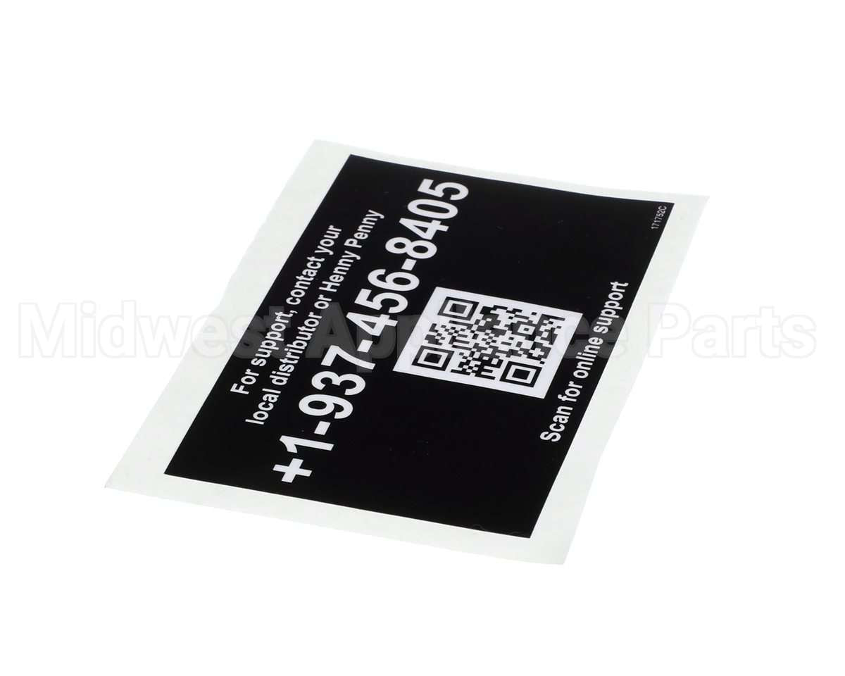 171752 Henny Penny Label-Tech Support, Intl