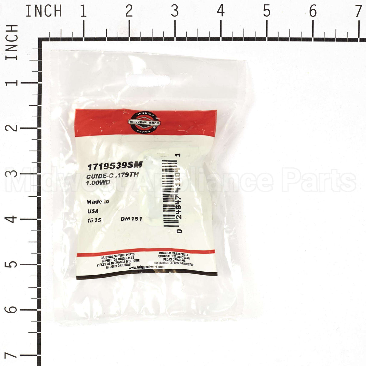 1719539SM Briggs & Stratton Guide-C .179Th 1.00Wd