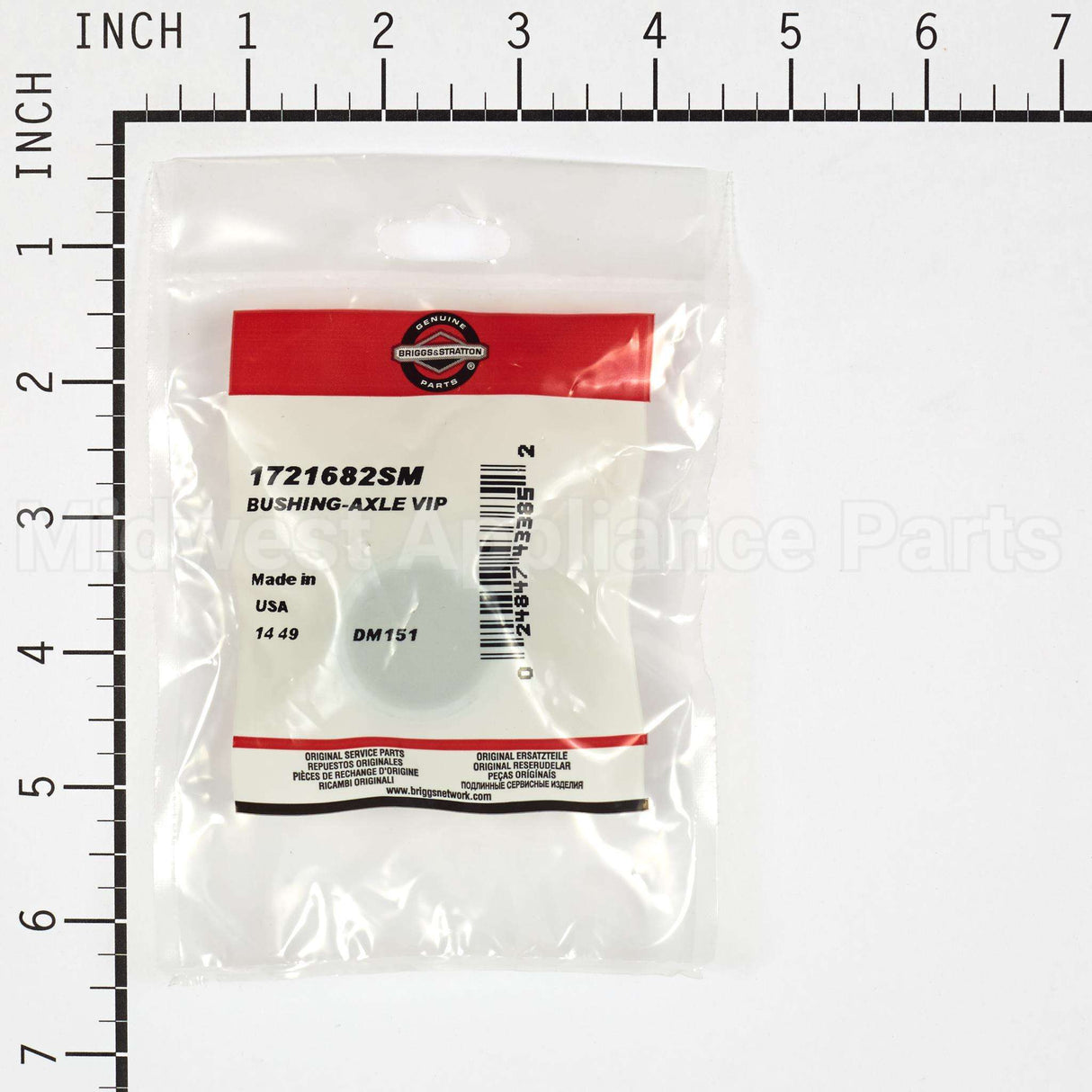 1721682SM Briggs & Stratton Bushing-Axle Vip