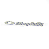 1722551SM Briggs & Stratton Decal-Simplicity Silv