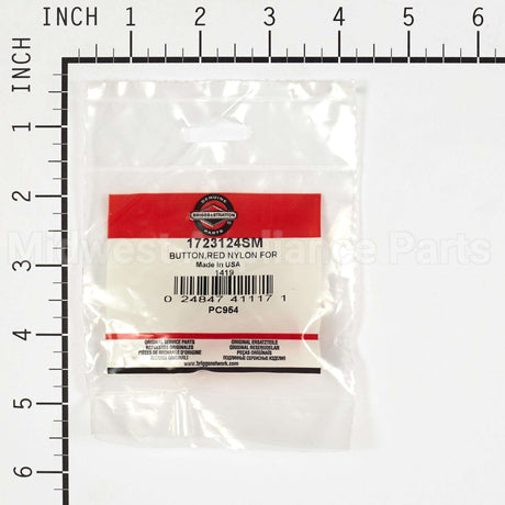 1723124SM Briggs & Stratton Buttonred Nylon For