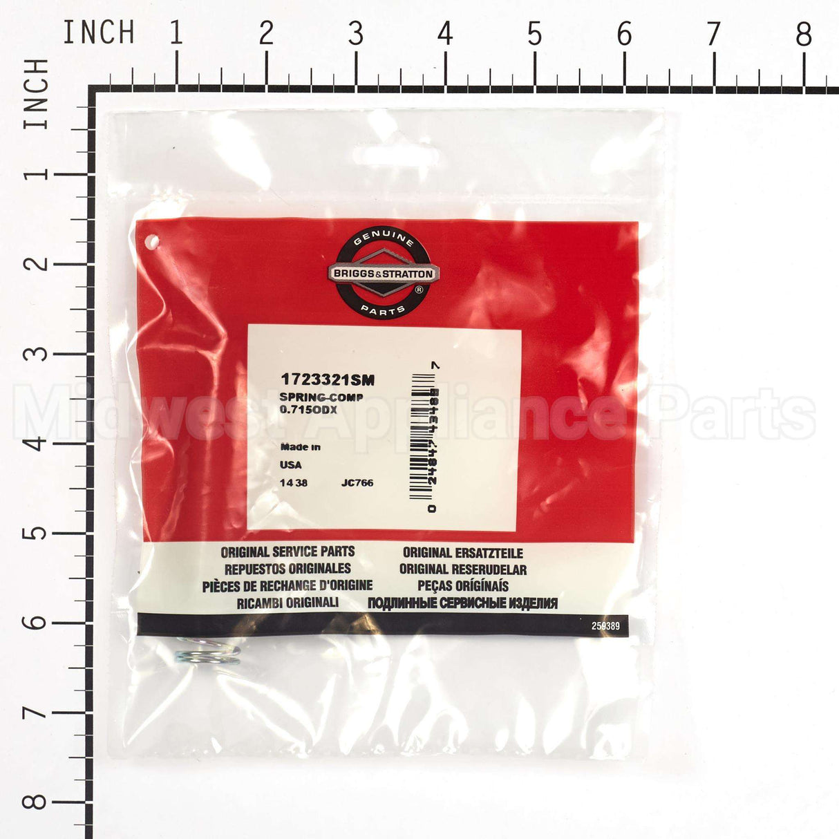 1723321SM Briggs & Stratton Spring-Comp 0.715Odx