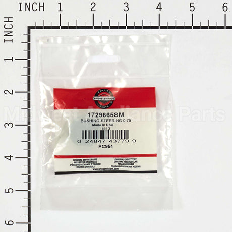 1729665SM Briggs & Stratton Bushing-Steering 0.75