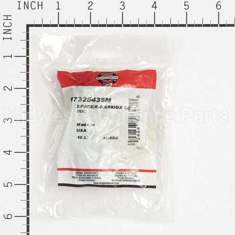 1732543SM Briggs & Stratton Spacer-0.688Idx1.000O