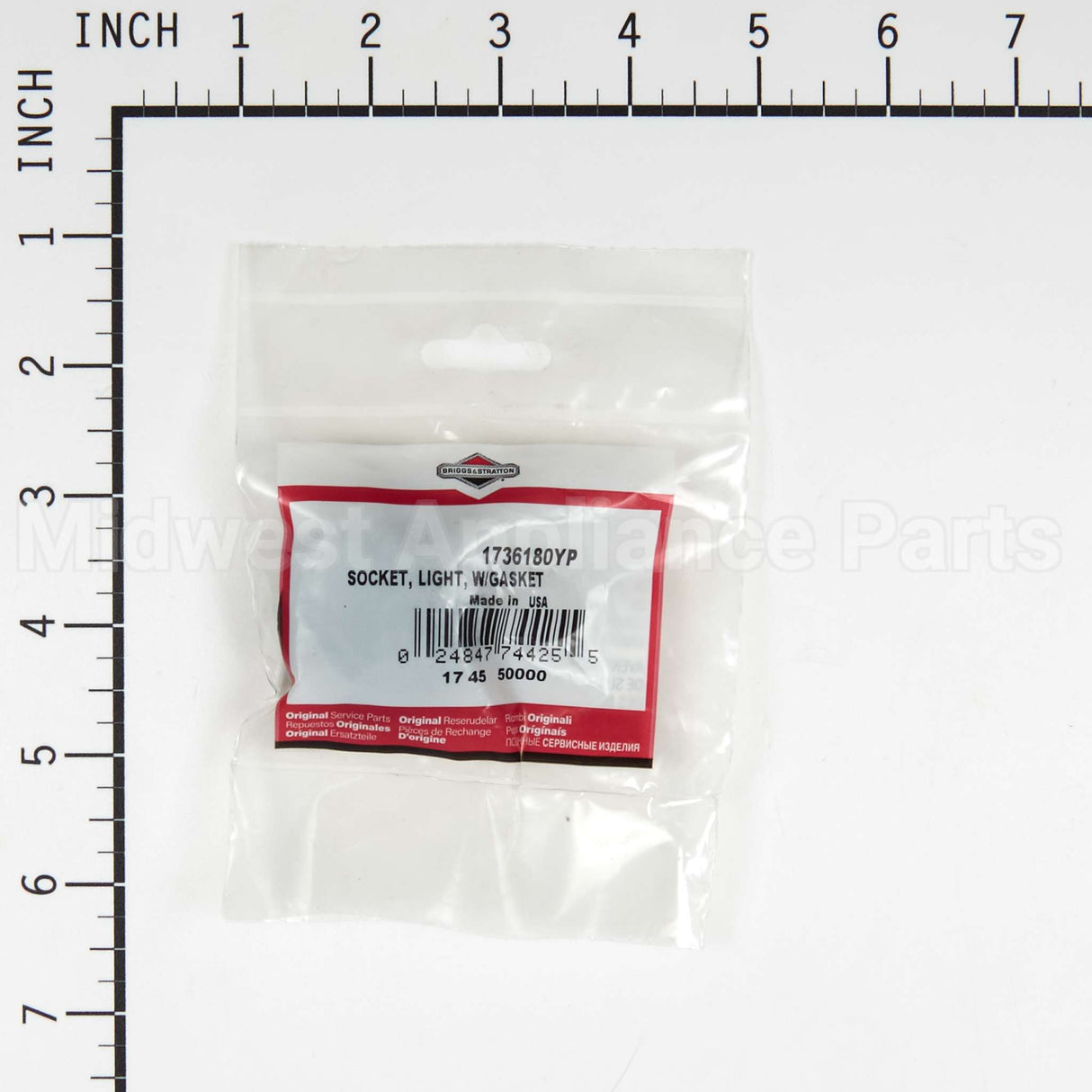 1736180YP Briggs & Stratton Socket Light W/Gasket