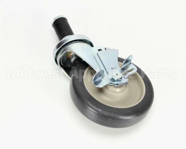 175562 Duke Caster, Stem With Brake 5X1-1/4 S