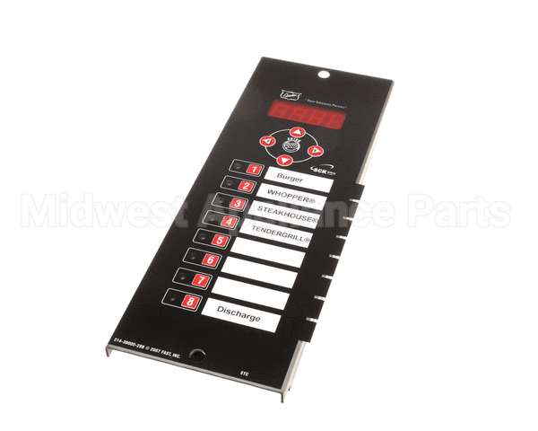 176480 Duke Assembly, Control/Label Lower Burner Upg