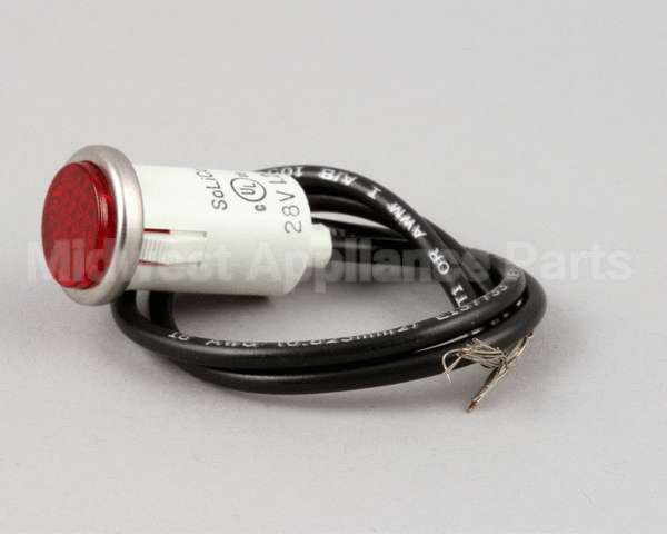 18091 Nieco Light, 1/2 Panel Mount, 28V, Red