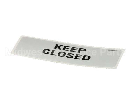 18312-0497 Carter Hoffmann Keep Closed Decal