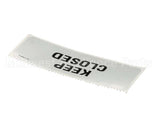 18312-0497 Carter Hoffmann Keep Closed Decal