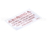 18615 Henny Penny Label - Drain Valve Warning