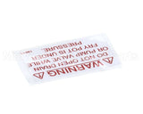 18615 Henny Penny Label - Drain Valve Warning