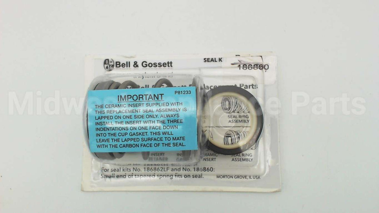 186860 Xylem-Bell & Gossett Seal Kit,1 1/4"Id,All Iron