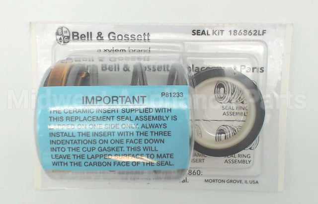 186862LF Xylem-Bell & Gossett Seal Kit#1,1 1/4"Id Brz. Fit.