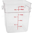 18SFSCW135 Compatible Cambro Container Sq Clear 18Qt