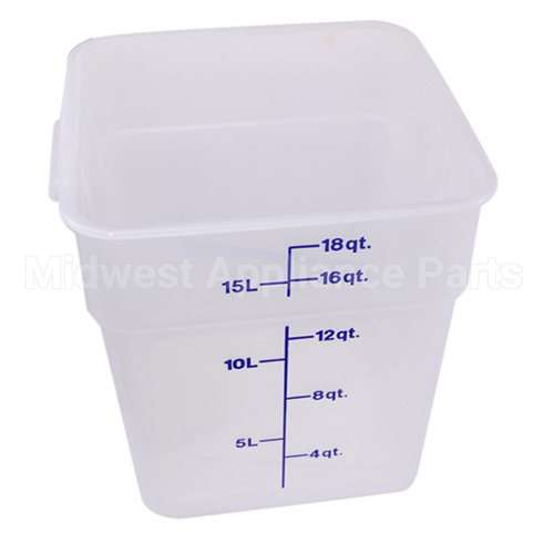 18SFSPP Compatible Cambro Container Sq 18Qt Semi-Clr