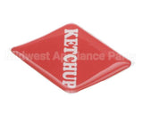 19-420-0002 Wunder-Bar Domed Label - Ketchup